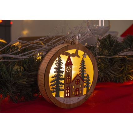 LED-joulukoriste 5xLED/2xAAA lämmin valkoinen