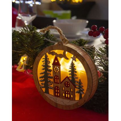 LED-joulukoriste 5xLED/2xAAA lämmin valkoinen