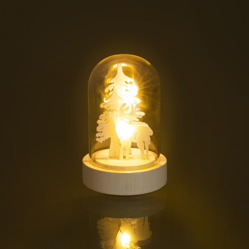 LED-joulukoriste LED/1xCR2032 lämmin valkoinen