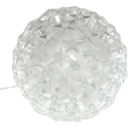 LED-joulukoriste LED/230V/lämpimänvalkoinen pallo