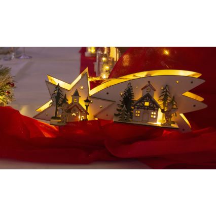 LED Joulukoriste LED/2xAA komeetta