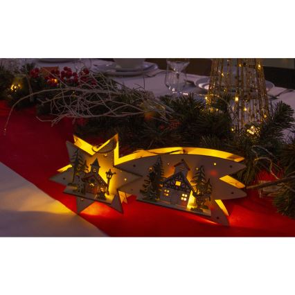 LED Joulukoriste LED/2xAA komeetta