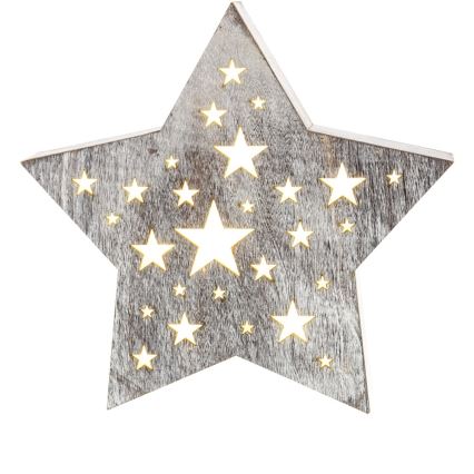 LED-joulukoriste LED/2xAAA lämmin valkoinen