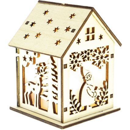 LED-joulukoriste LED/2xLR44 lämmin valkoinen