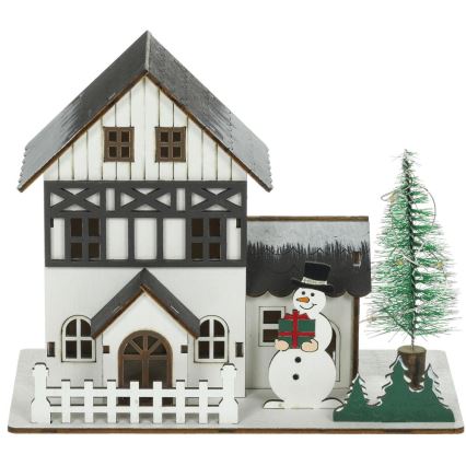 LED-joulukoriste LED/2xLR44/lämpimänvalkoinen talo