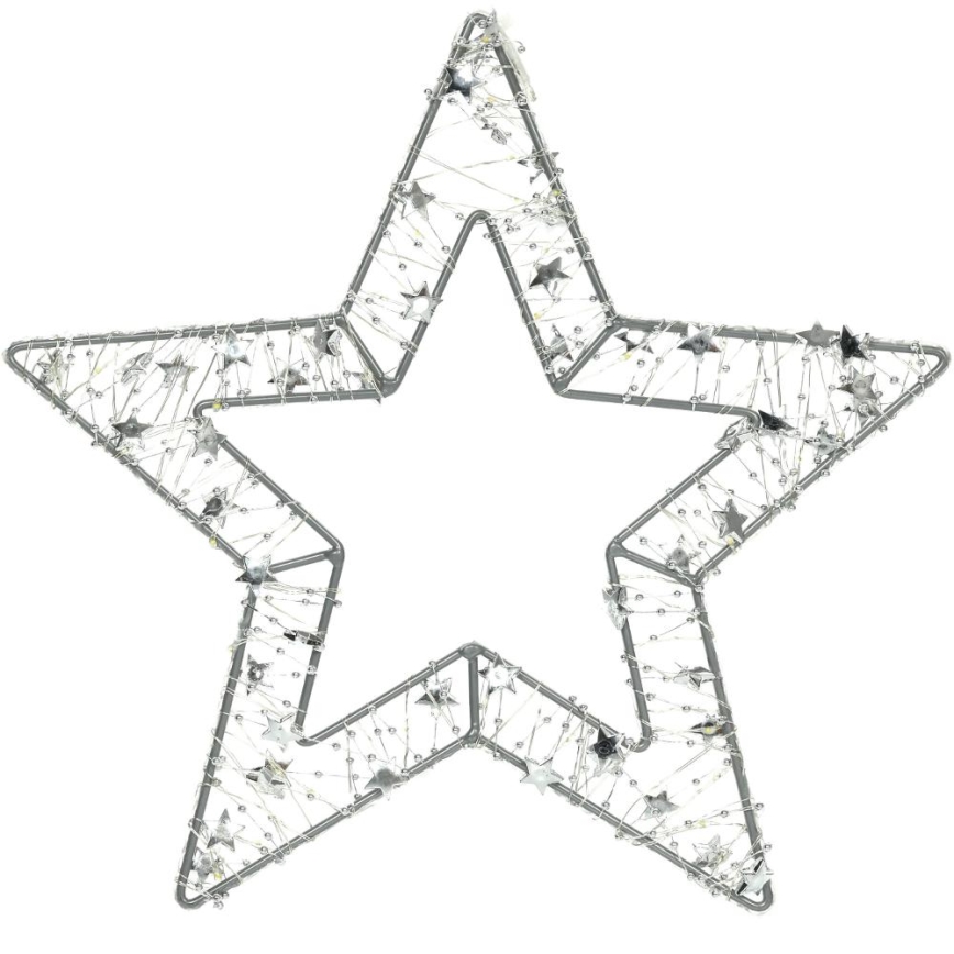 LED-joulukoriste LED/3xAA/lämpimänvalkoinen tähti