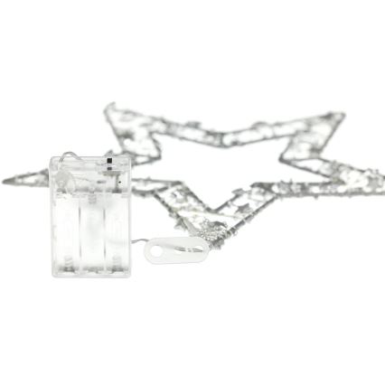 LED-joulukoriste LED/3xAA/lämpimänvalkoinen tähti