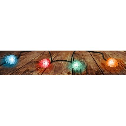LED-jouluvaloketju ulkokäyttöön 40xLED/15m IP44 monivärinen