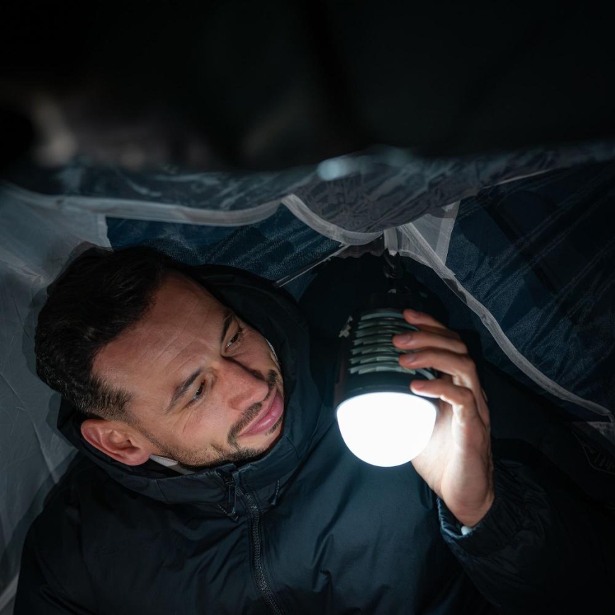 Retlux - LED-kannettava ladattava lamppu hyönteisansalla LED/5W/1800 mAh IP44 musta