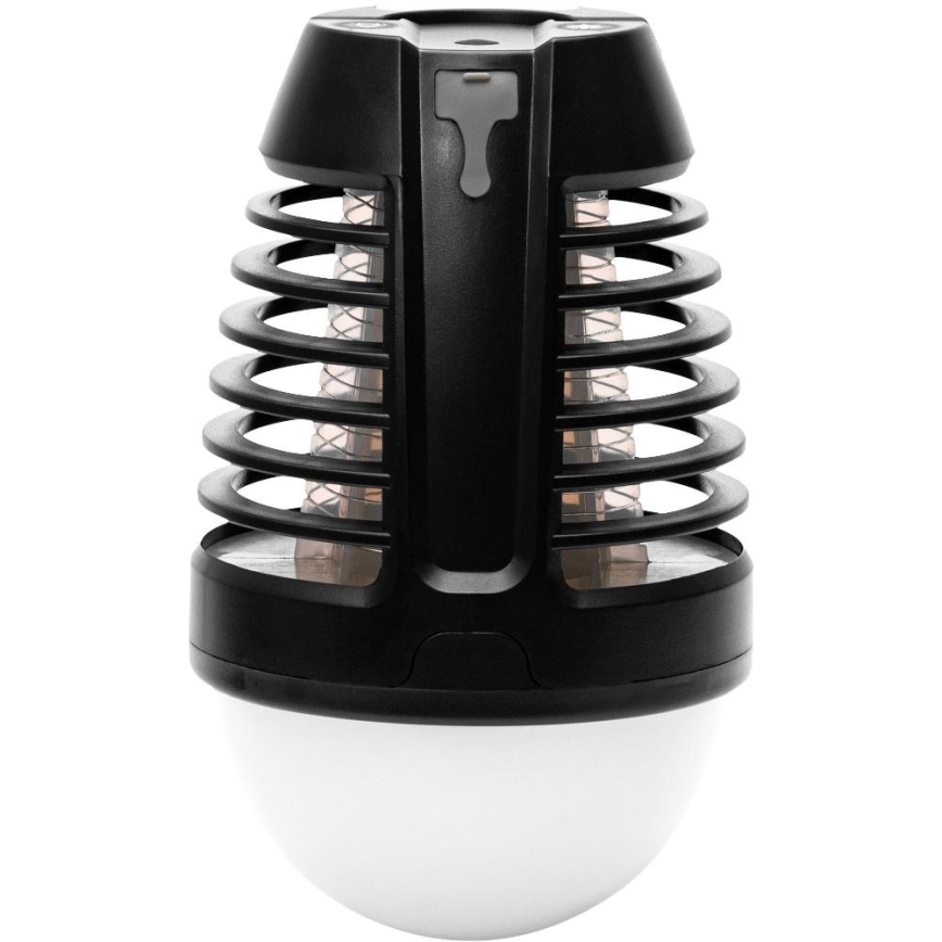 Retlux - LED-kannettava ladattava lamppu hyönteisansalla LED/5W/1800 mAh IP44 musta