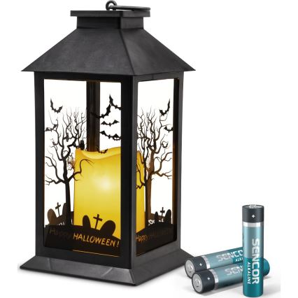 LED Koriste HALLOWEEN LED/3xAAA/lämpimänvalkoinen lyhty