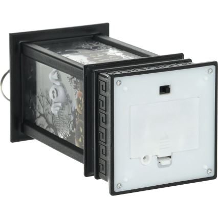 LED Koriste HALLOWEEN LED/3xAAA/lämpimänvalkoinen lyhty kurpitsoilla