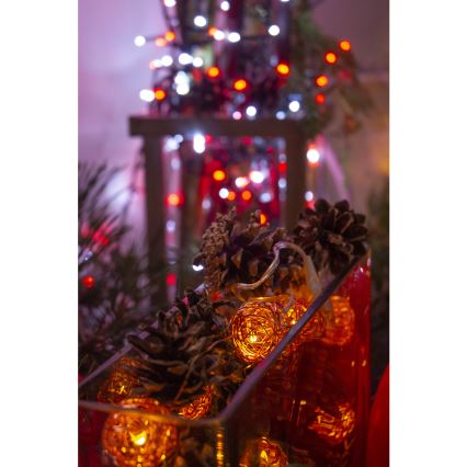 LED-koristevalosarja 10xLED/2xAA lämmin valkoinen