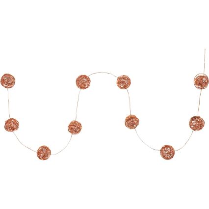 LED-koristevalosarja 10xLED/2xAA lämmin valkoinen