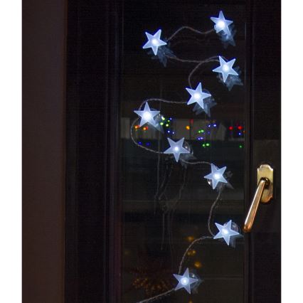 LED koristevalosarja imukuppeilla 10xLED/2xAA 1,8m kylmän valkoinen