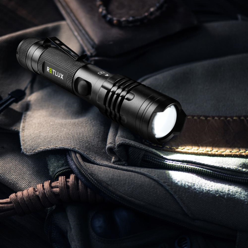 LED Ladattava alumiininen taskulamppu virtapankkitoiminnolla LED/2000 mAh 1000 lm IP22