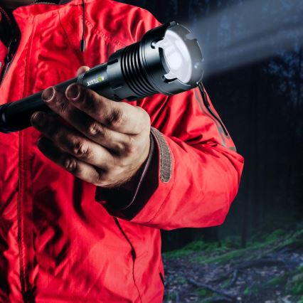 LED ladattava alumiininen taskulamppu powerbank-toiminnolla LED/4400 mAh 2200 lm IP44