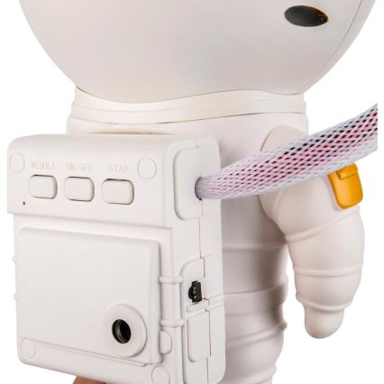 Retlux - LED lastenprojektori 230V astronautti 23,3 cm + kaukosäädin