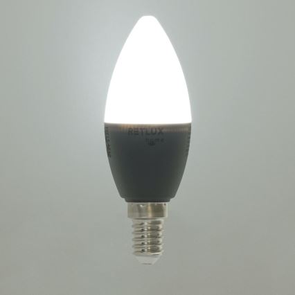 LED RGBW himmennettävä lamppu C37 E14/4,5W/230V 2700-6500K Wi-Fi Tuya
