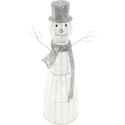 LED-ulkojoulukoriste LED/3,6W/230V/kylmänvalkoinen 124 cm IP44 lumiukko