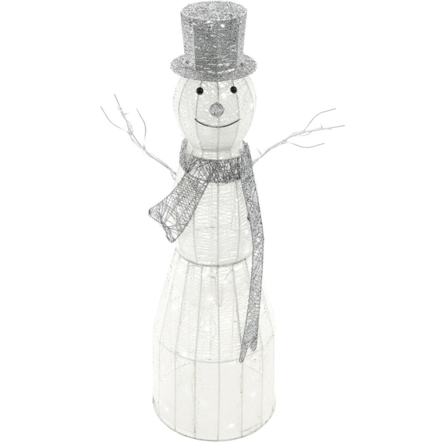 LED-ulkojoulukoriste LED/3,6W/230V/kylmänvalkoinen 124 cm IP44 lumiukko