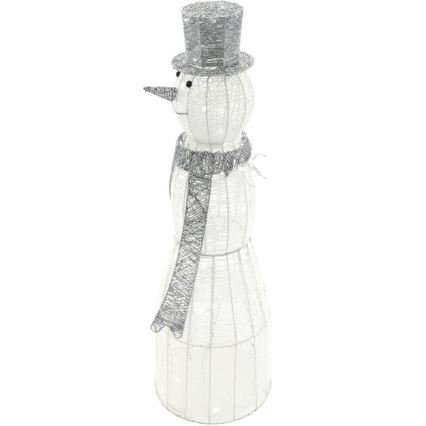 LED-ulkojoulukoriste LED/3,6W/230V/kylmänvalkoinen 124 cm IP44 lumiukko