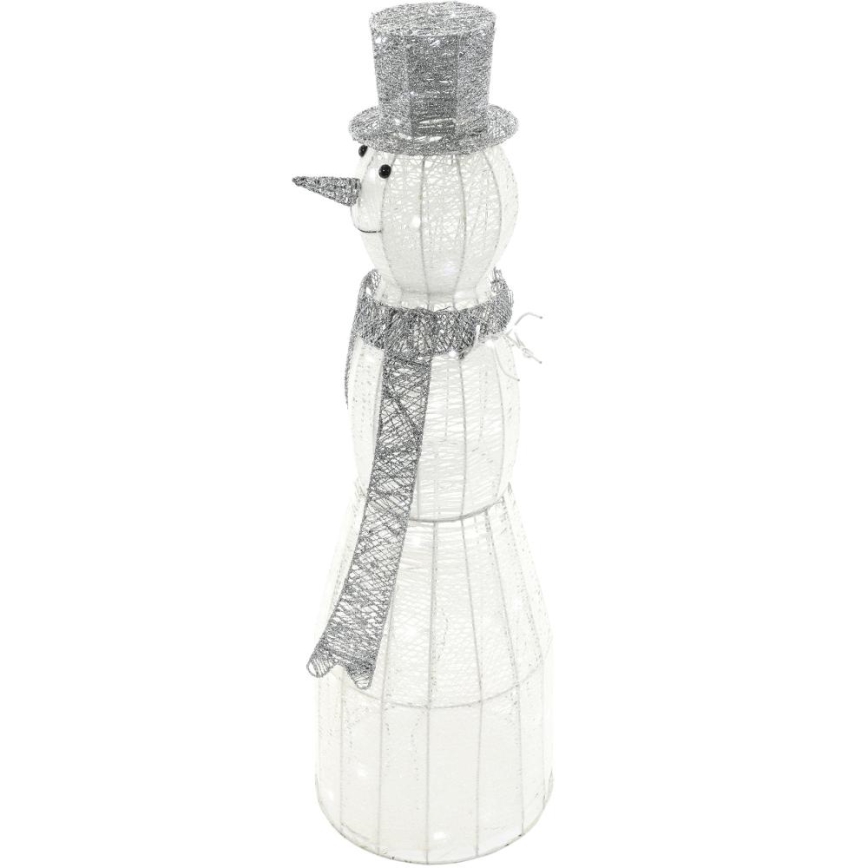 LED-ulkojoulukoriste LED/3,6W/230V/kylmänvalkoinen 124 cm IP44 lumiukko