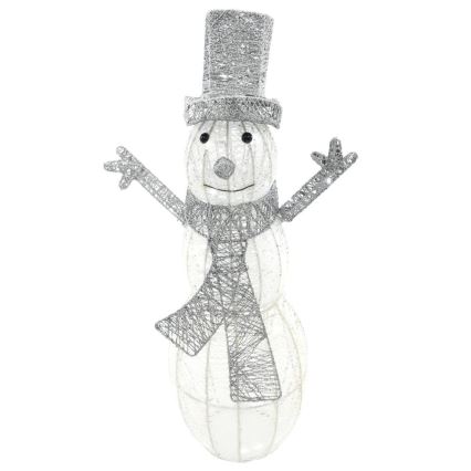 LED-ulkojoulukoriste LED/3,6W/230V/kylmänvalkoinen 75 cm IP44 lumiukko