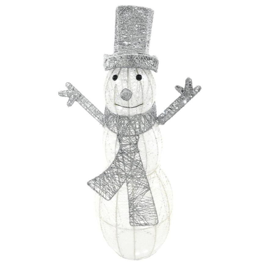 LED-ulkojoulukoriste LED/3,6W/230V/kylmänvalkoinen 75 cm IP44 lumiukko