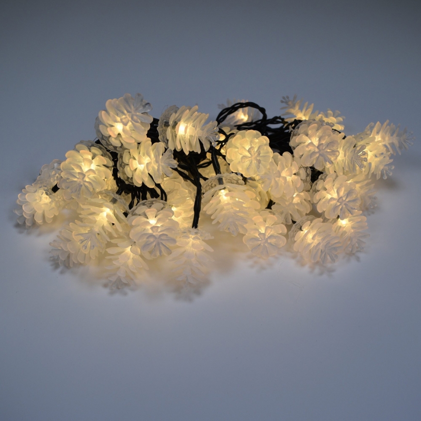 LED-ulkojouluvaloketju 40xLED/15m IP44 lämmin valkoinen