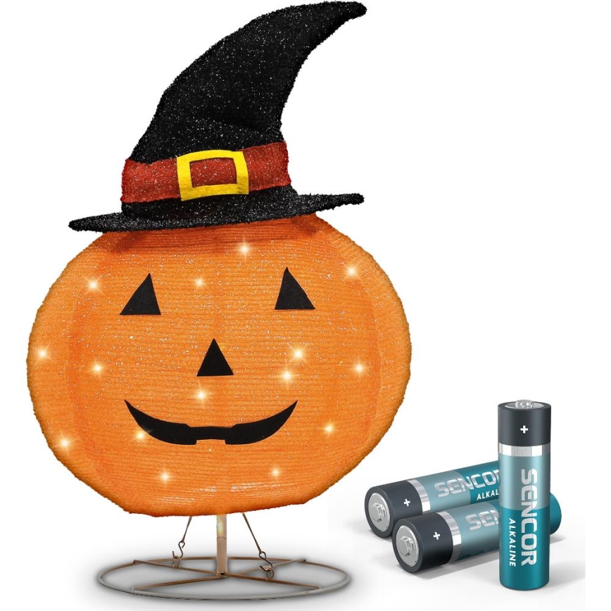 LED Ulkotila koriste HALLOWEEN LED/3xAA/lämpimänvalkoinen IP44 pumpkin