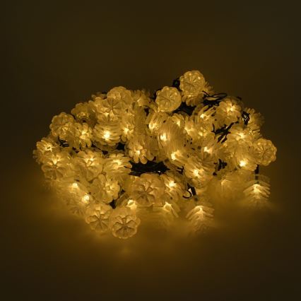 LED-ulkovaloketju 80xLED/25m IP44 lämmin valkoinen