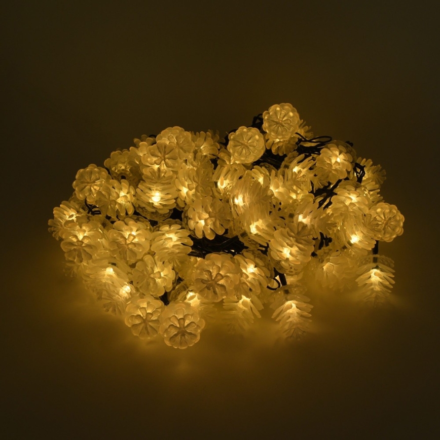 LED-ulkovaloketju 80xLED/25m IP44 lämmin valkoinen