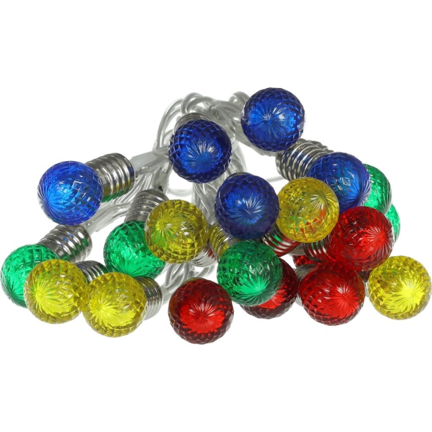 LED valoketju 20xLED/2xAA/lämmin valkoinen 1,8m lamput