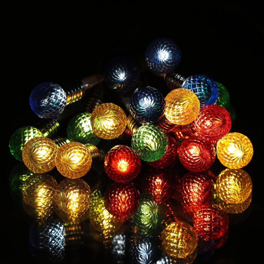 LED valoketju 20xLED/2xAA/lämmin valkoinen 1,8m lamput