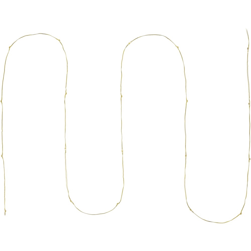 LED-valosarja 20xLED/2xAA 2,3 m lämmin valkoinen