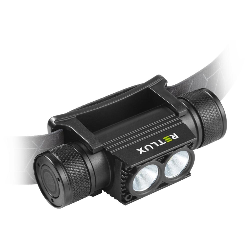 LED himmennettävä ladattava alumiininen otsalamppu LED/2600 mAh IP65