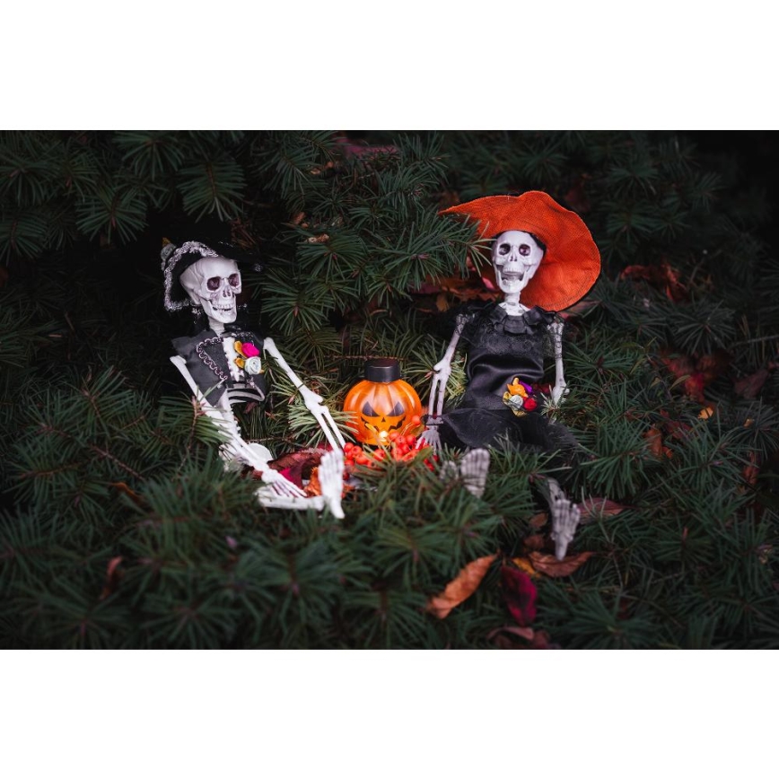 SETTI 6x LED Koriste HALLOWEEN LED/1xCR2032/lämpimänvalkoinen kurpitsat