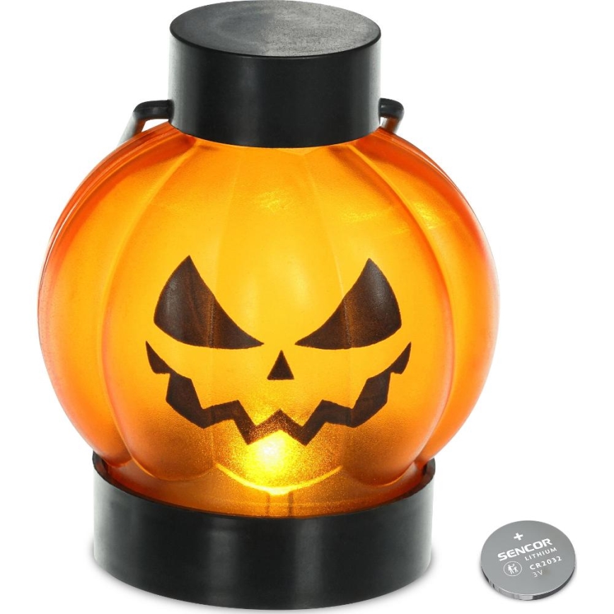 SETTI 6x LED Koriste HALLOWEEN LED/1xCR2032/lämpimänvalkoinen kurpitsat