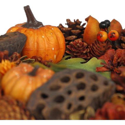 Syksyinen seppele HALLOWEEN halkaisija 35 cm