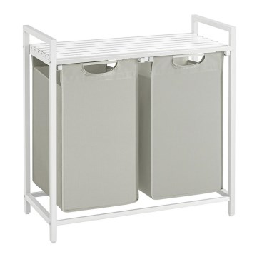 REX-pyykkikori, valkoinen