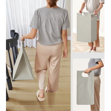 REX-pyykkikori, valkoinen