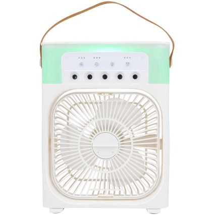 RGB-LED-pöytätuuletin sumutusominaisuudella 10W/5V