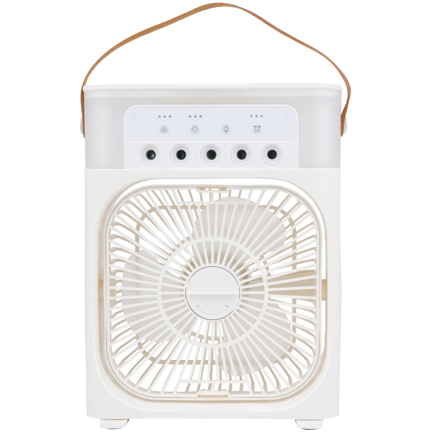 RGB-LED-pöytätuuletin sumutusominaisuudella 10W/5V