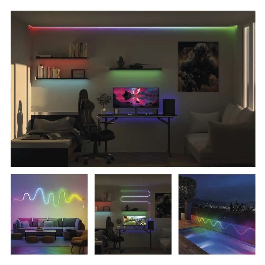 RGBIC LED-himmennysnauha GoSmart LED/24W/230V 3 m Wi-Fi Tuya