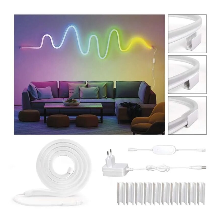 RGBIC LED-himmennysnauha GoSmart LED/24W/230V 3 m Wi-Fi Tuya