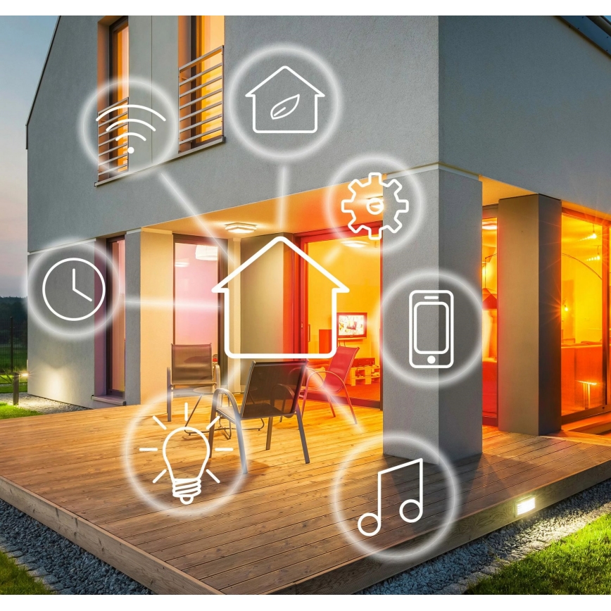 RGBW Himmennettävä LED-polttimo A65 E27/11W/230V 2700-6500K Wi-Fi Tuya