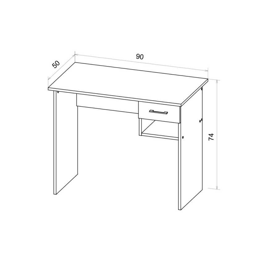 RICO-kirjoituspöytä, artisan-tammi