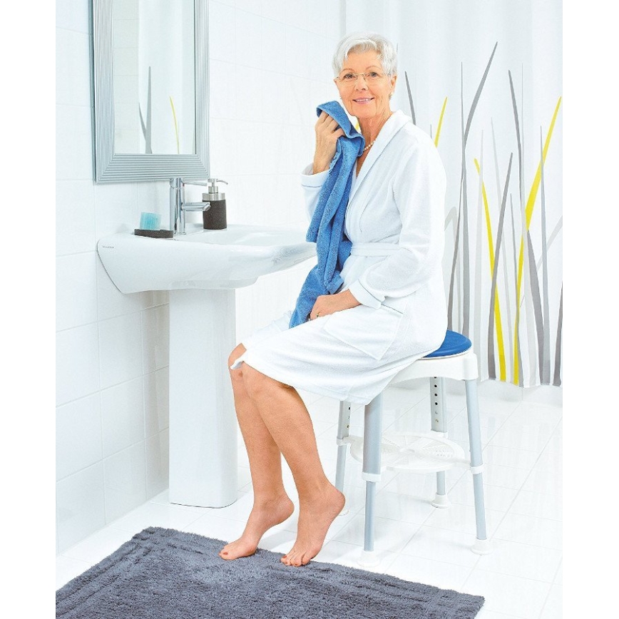 Ridder - Pyörivä jakkara 58 x 35,5 cm sininen/valkoinen