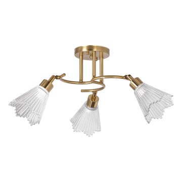 Riippukattokruunu 3xE14/60W/230V kulta